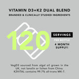 Lifestyle scene with AMANDEAN Vitamin D3 + K2 softgels