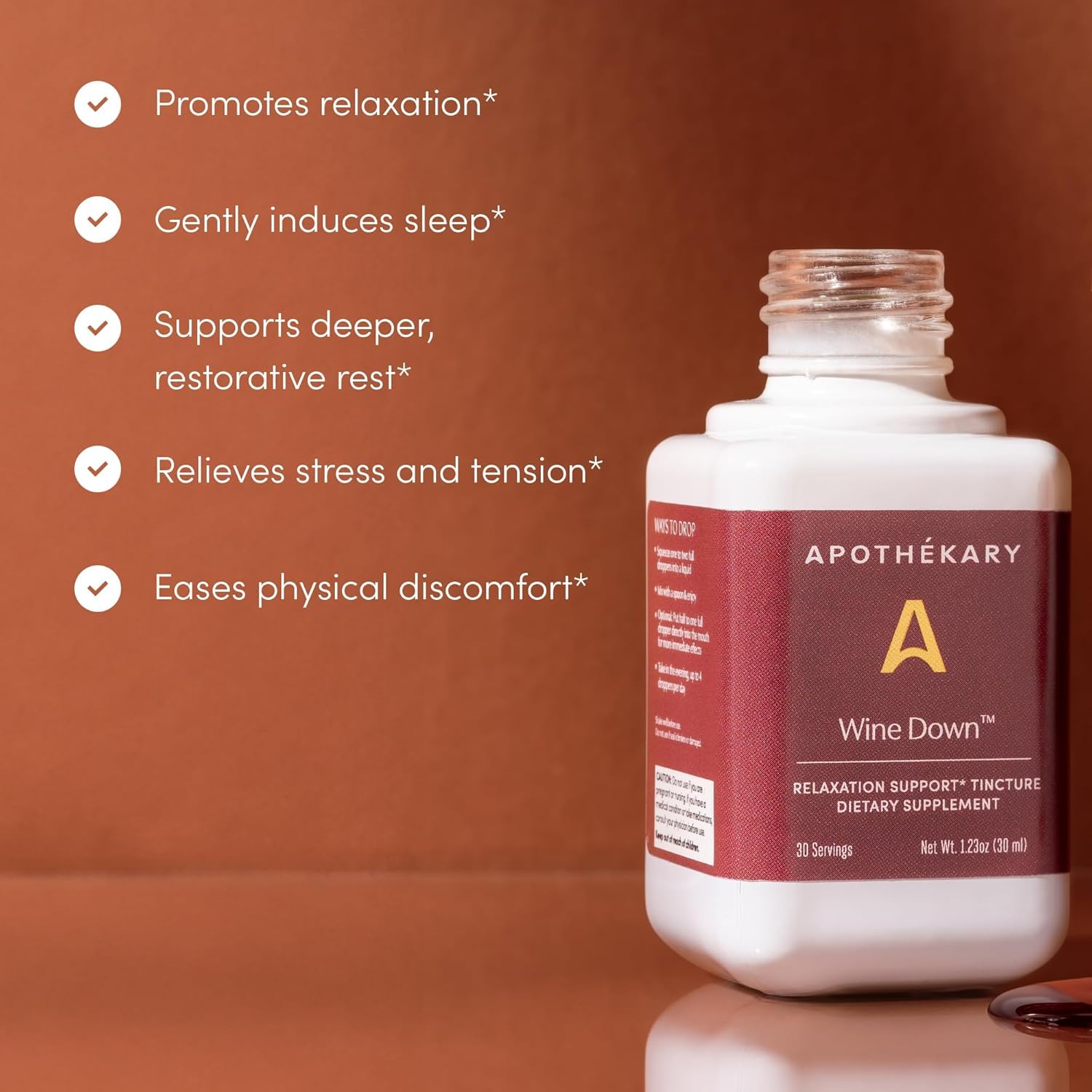 Lifestyle scene with Apothékary All Day Stress Duo herbal drops