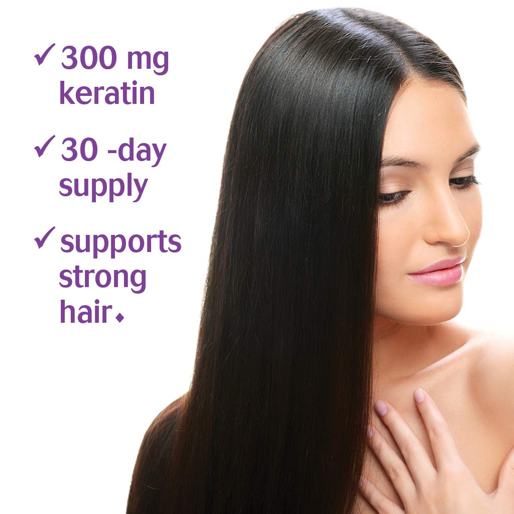 Lifestyle scene with BlueBonnet Beautiful Ally Keratin Care Capsules on a wooden table