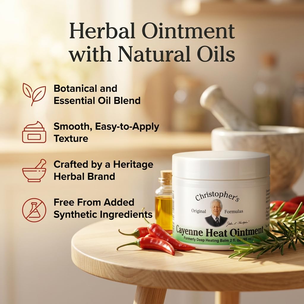 Lifestyle scene with Christopher's Original Formulas Cayenne Ointment in use