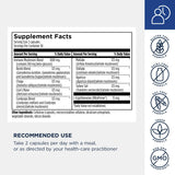 Lifestyle scene with Designs for Health MycoSupreme Mushroom Supplement on a kitchen counter