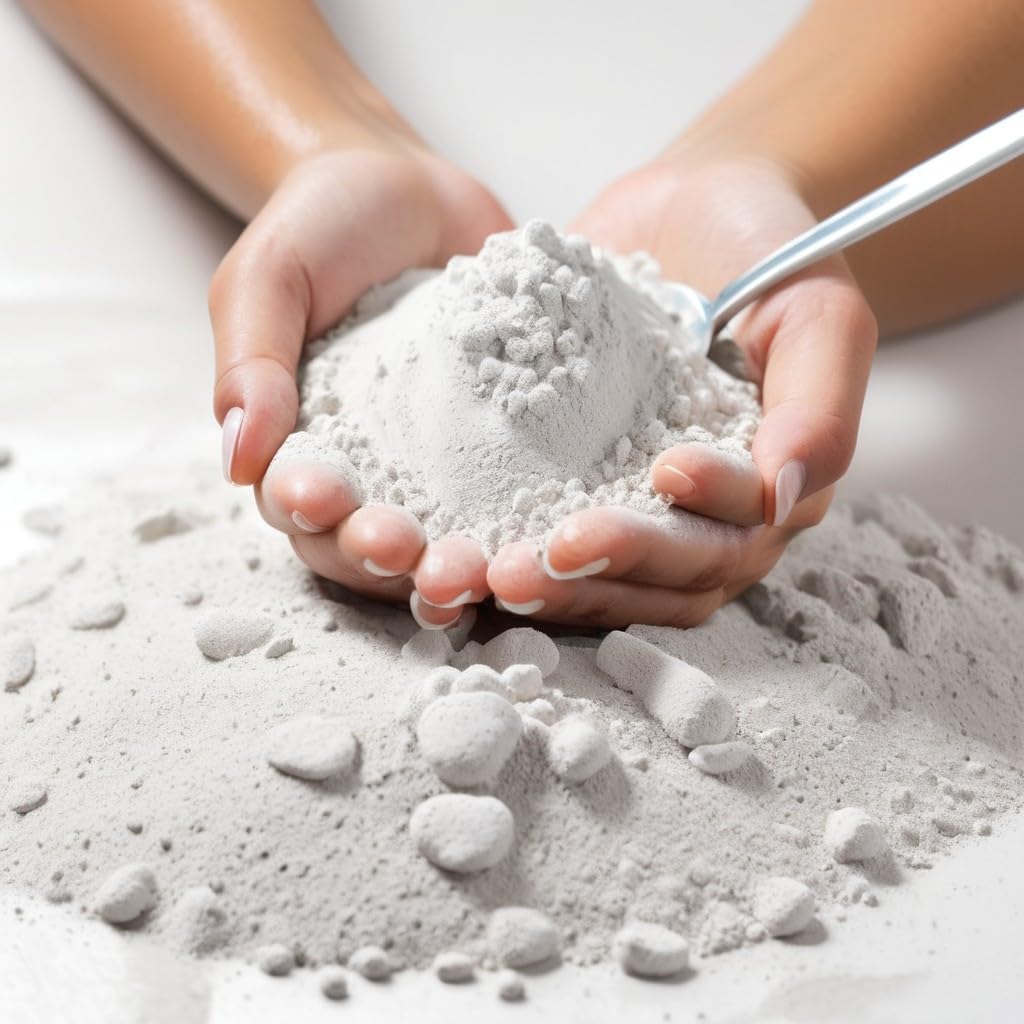 Lifestyle scene with DHARMA RESEARCH Zinc Oxide Powder in DIY lotion