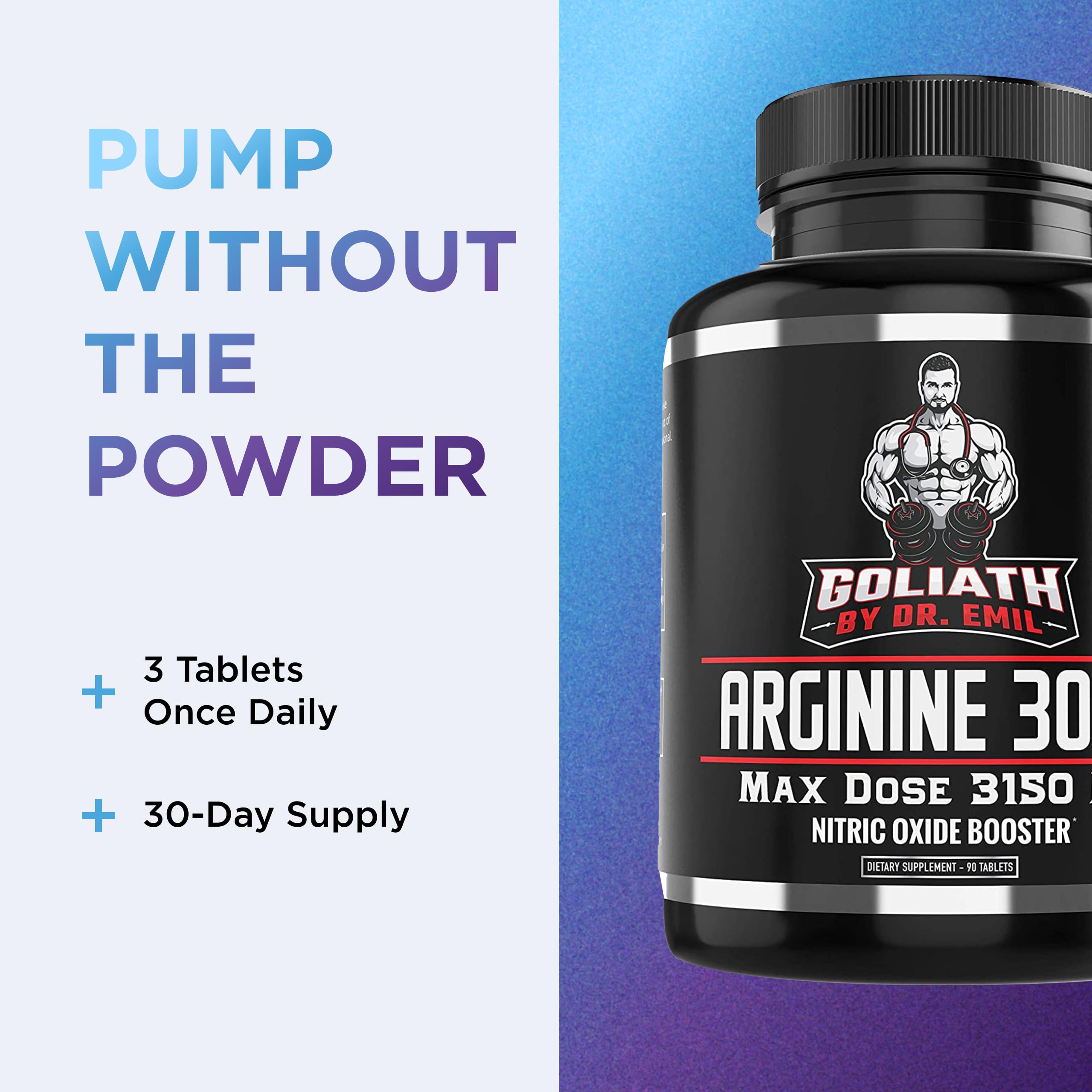 Lifestyle scene with DR. EMIL NUTRITION L-Arginine 3150mg capsules