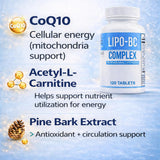 Lifestyle scene with ES Global Brands Lipo B-Complex tablets
