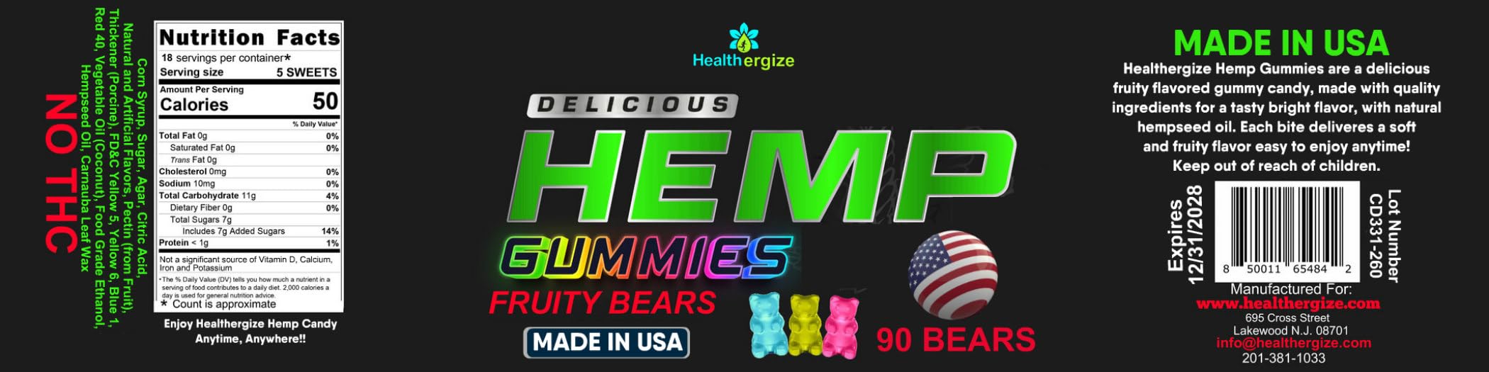 Lifestyle scene with Healthergize Hemp Edibles Sleep Gummies on a bedside table
