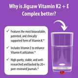 Lifestyle scene with Jigsaw Health Vitamin E & K2 supplement