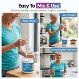 Lifestyle scene with Just Fitter Magnesium Carbonate Alkaline Powder