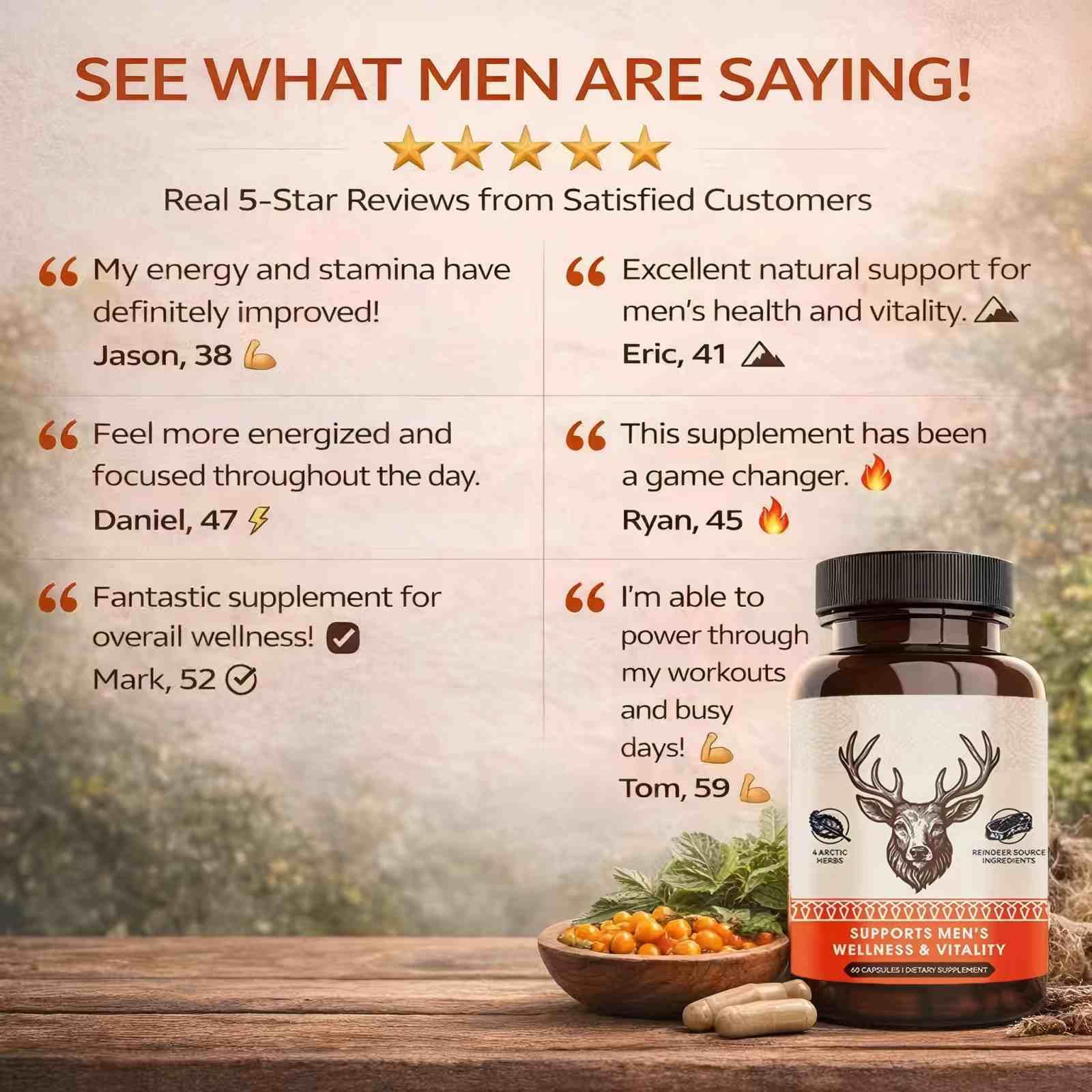 Lifestyle scene with KUHSE Bromelain Supplement on a kitchen counter