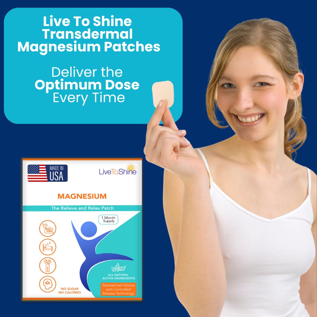 Lifestyle scene with Live To Shine Magnesium Chloride Patches