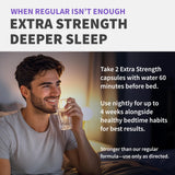 Lifestyle scene with MEDCHOICE melatonin capsules and a glass of water
