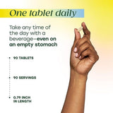 Lifestyle scene with MegaFood Daily Multivitamin on kitchen counter