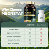 Lifestyle scene with MEGNETA NAD+ Supplement on a kitchen counter