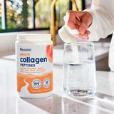 Lifestyle scene with NativePath Peach Collagen Peptides