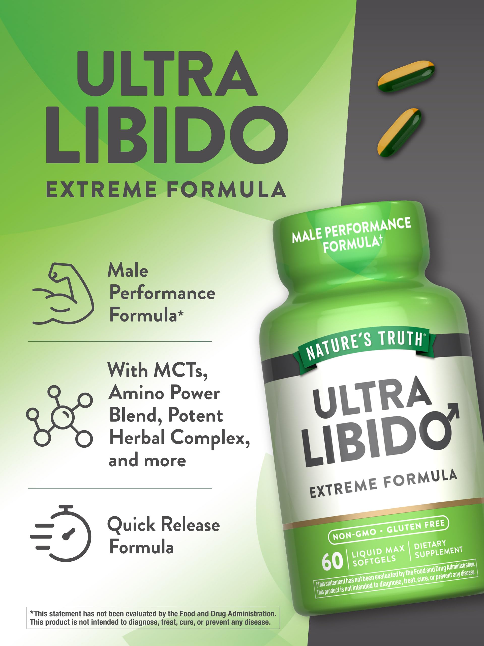Lifestyle scene with Nature's Truth Horny Goat Weed Supplement on a kitchen counter