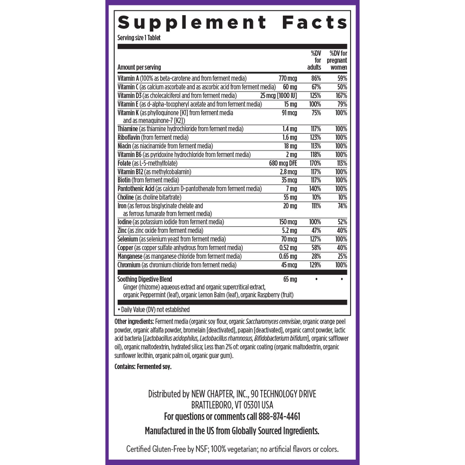 Lifestyle scene with New Chapter Prenatal Multivitamin