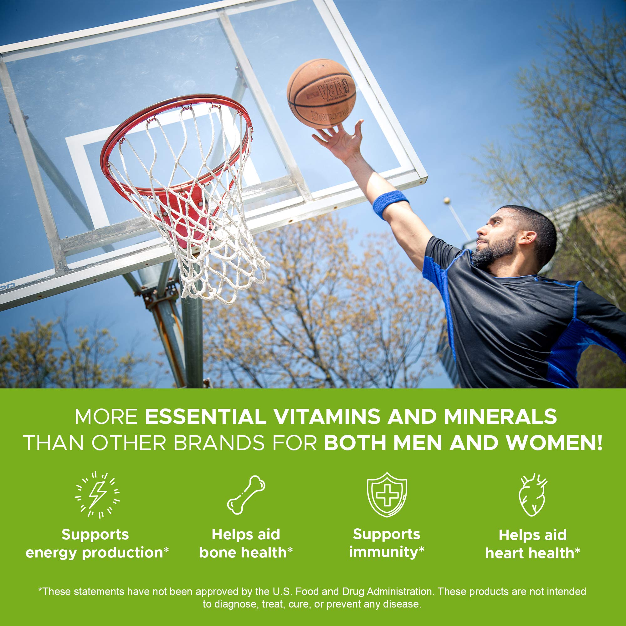 Lifestyle scene with Noor Vitamins Adult Multivitamin on kitchen counter
