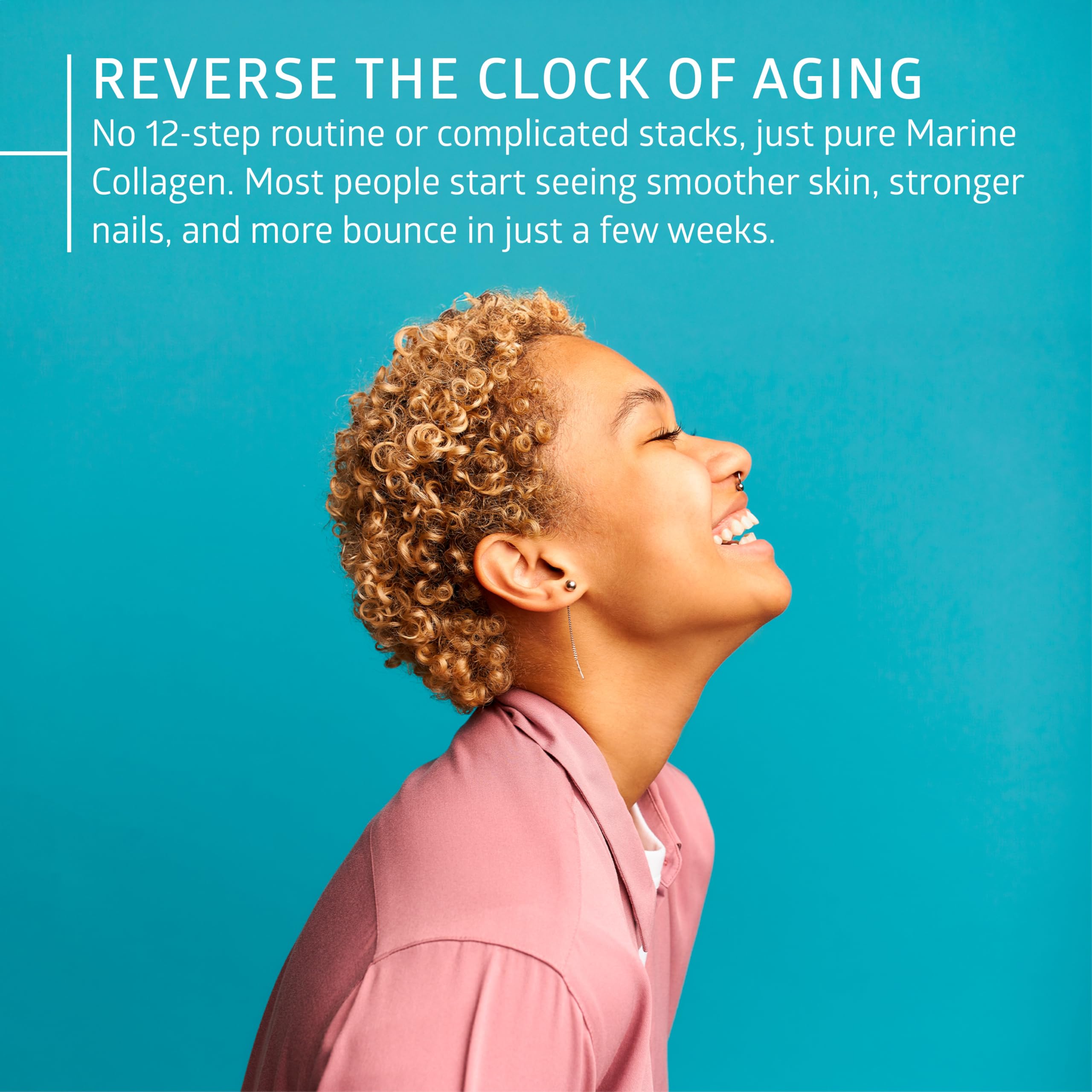 Lifestyle scene with Number One Nutrition Marine Collagen Capsules