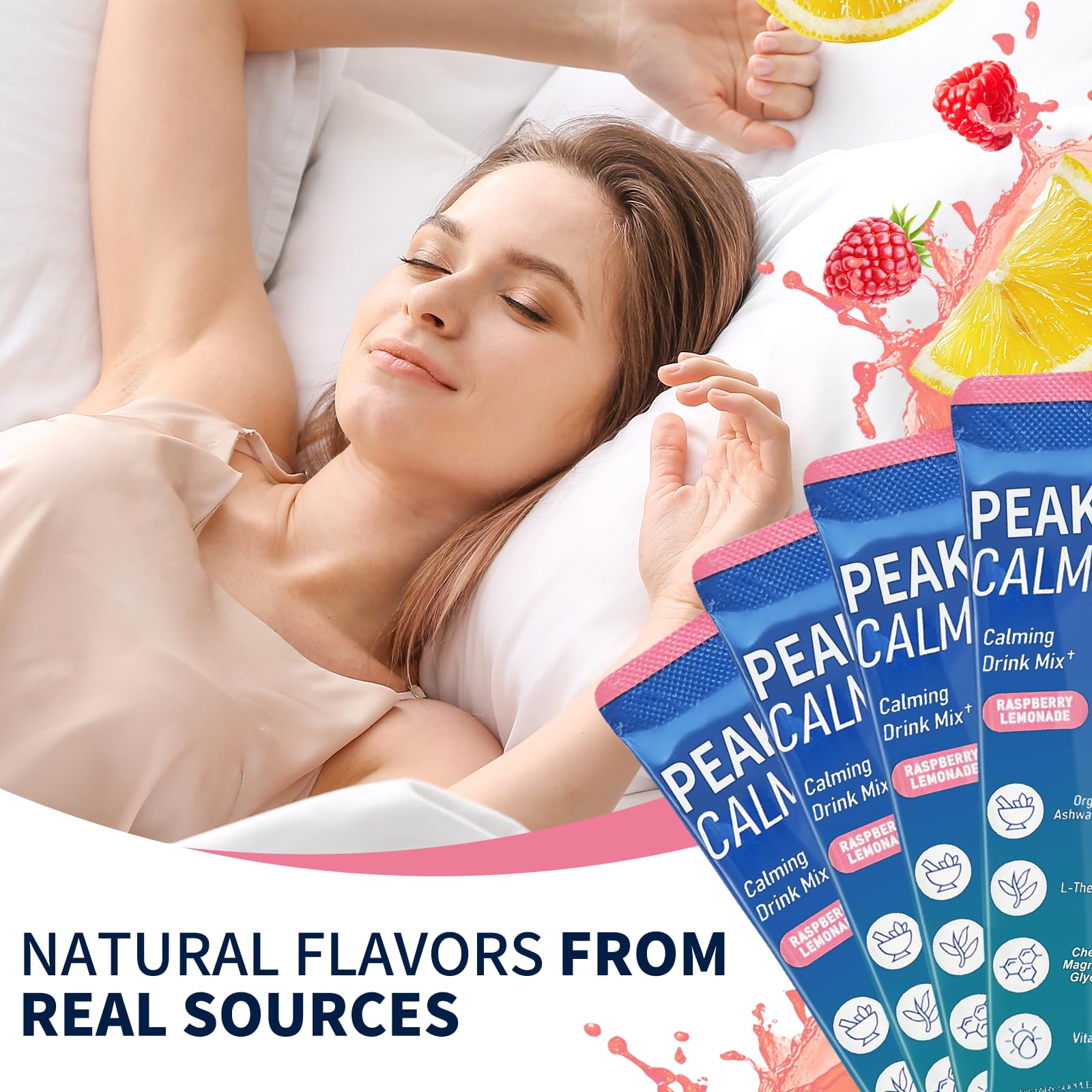 Lifestyle scene with OLELON Peak Calm Magnesium Powder