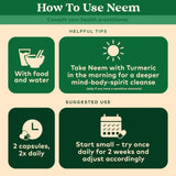 Lifestyle scene with ORGANIC INDIA Neem Capsules