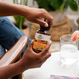 Lifestyle scene with ORGANIC INDIA Turmeric Supplement
