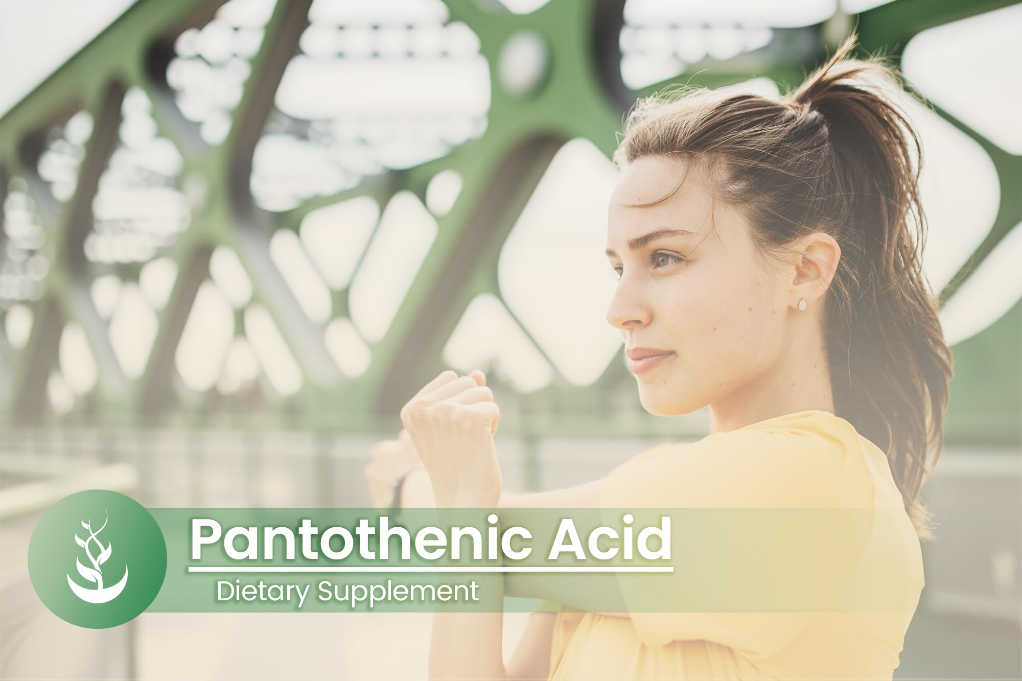 Lifestyle scene with Pantothenic Acid Capsules on a kitchen counter