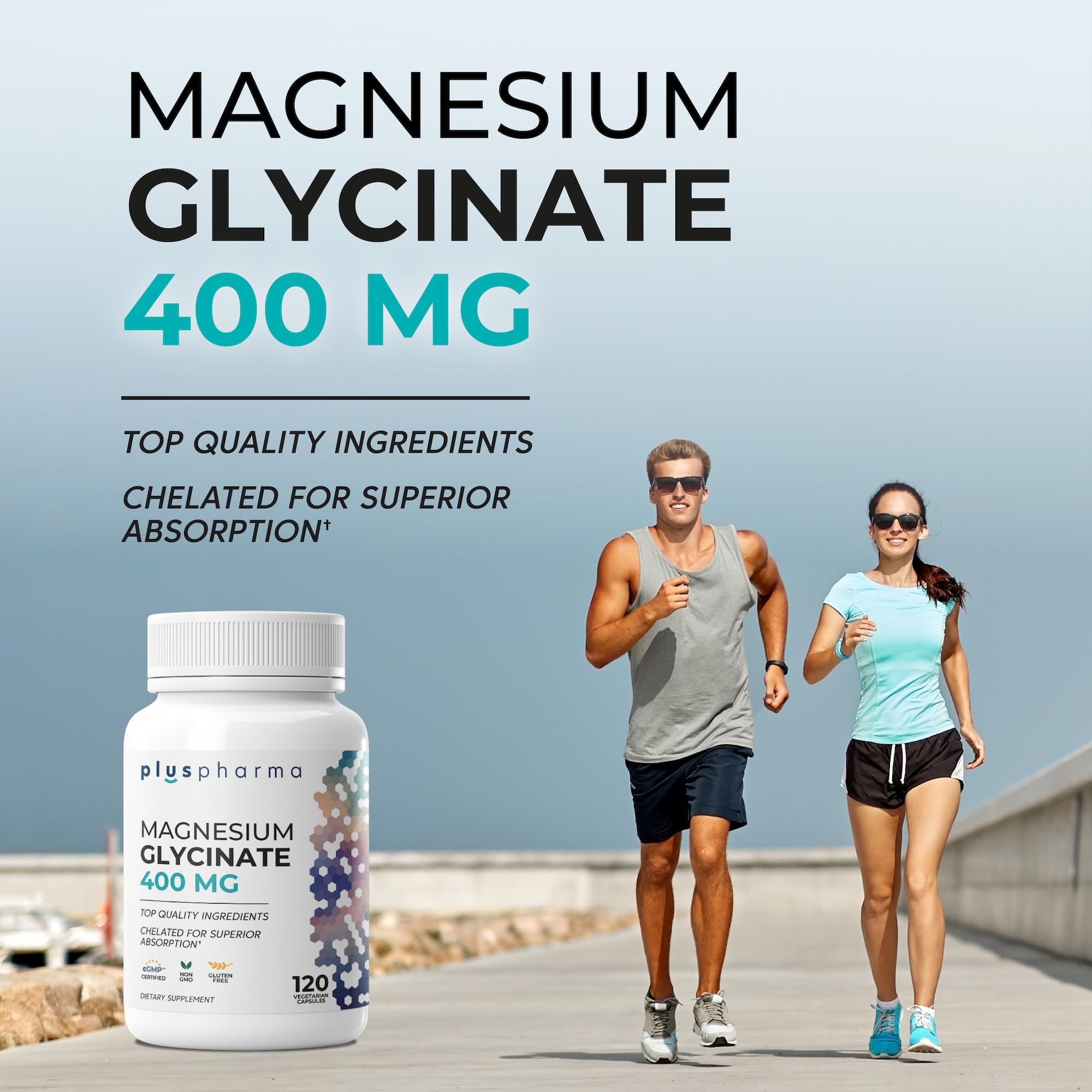 Lifestyle scene with PlusPharma Magnesium Supplement