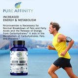 Lifestyle scene with Pure Affinity Nicotinamide capsules