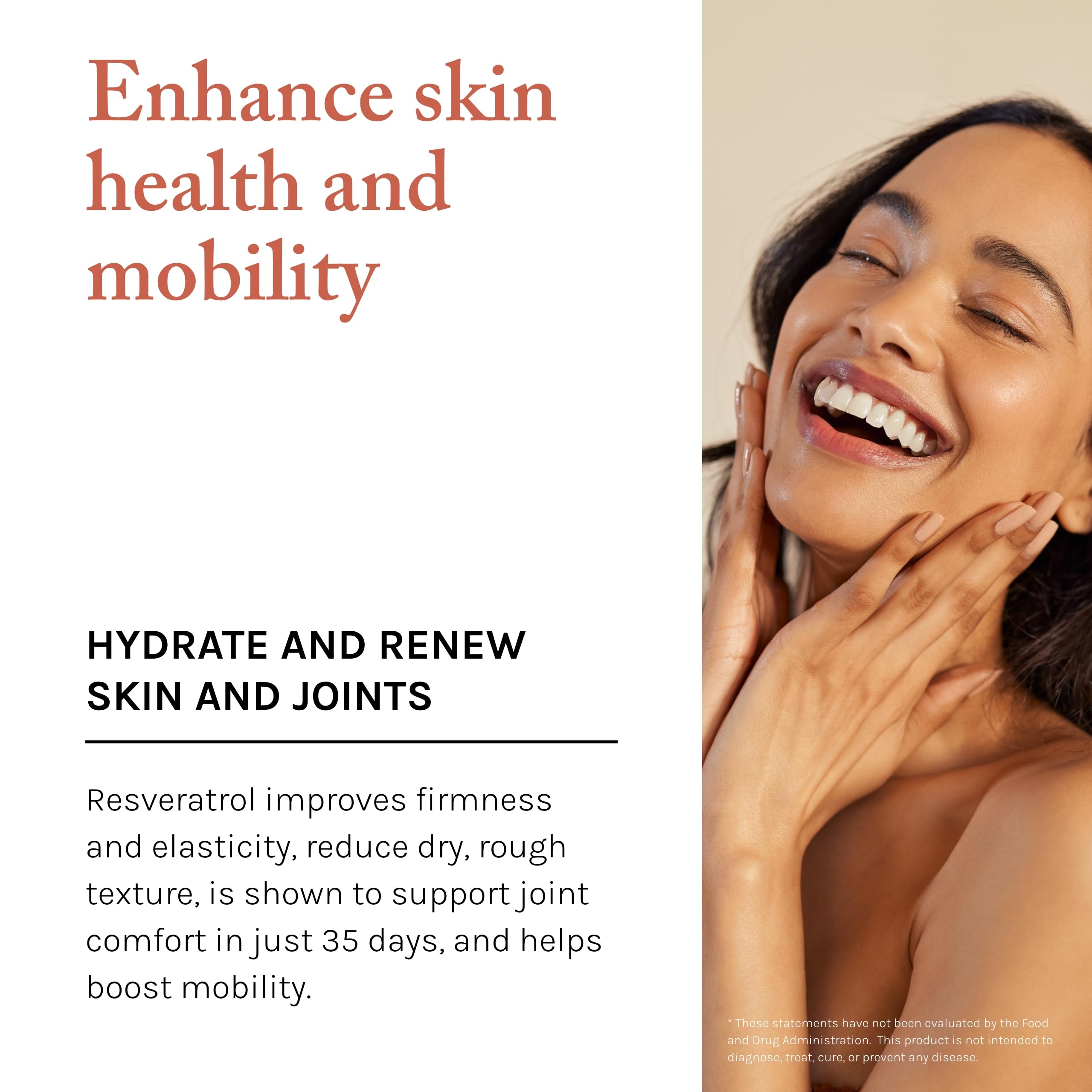 Lifestyle scene with Reserveage Nutrition Beauty Collagen support