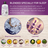 Lifestyle scene with Seven Minerals Lavender Magnesium Lotion