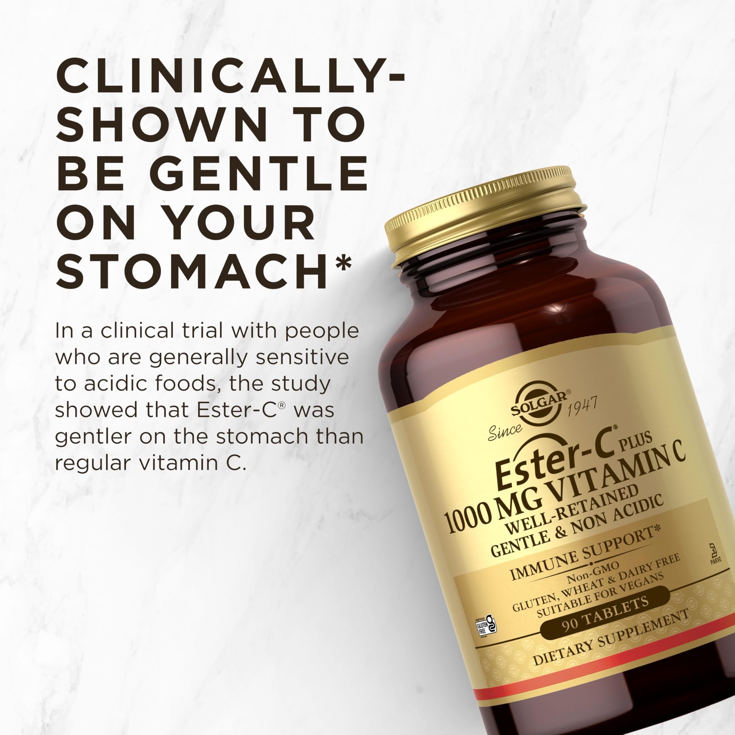 Lifestyle scene with Solgar Ester-C Plus 1000 mg Vitamin C Tablets
