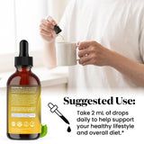 Lifestyle scene with Superfood MD Maca Root Drops on kitchen counter