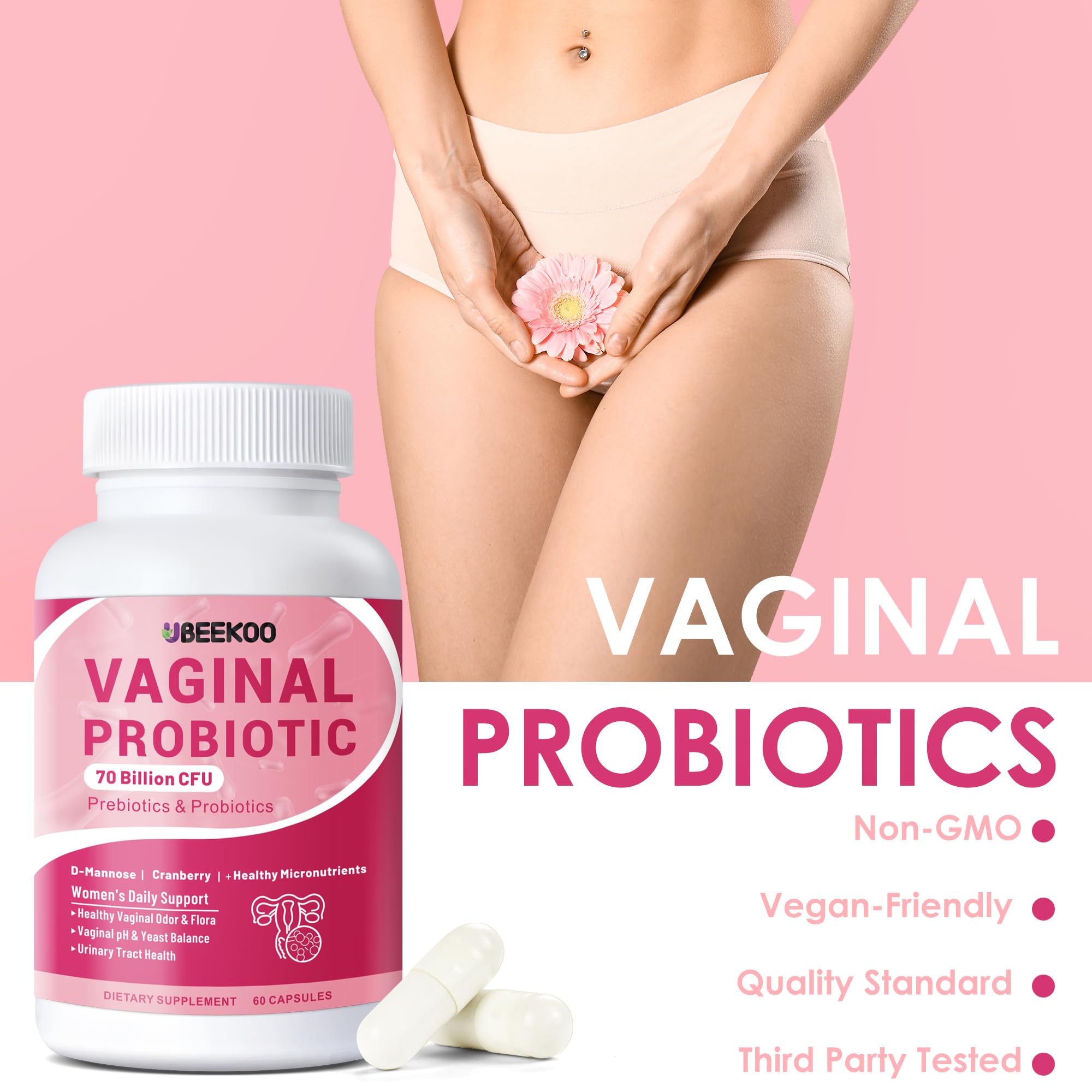 Lifestyle scene with UBEEKOO Vaginal Probiotics