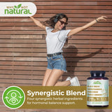 Lifestyle scene with Why Not Natural Organic Black Maca Root Ashwagandha Capsules