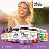 Lifestyle scene with Wild & Organic Chasteberry Supplement