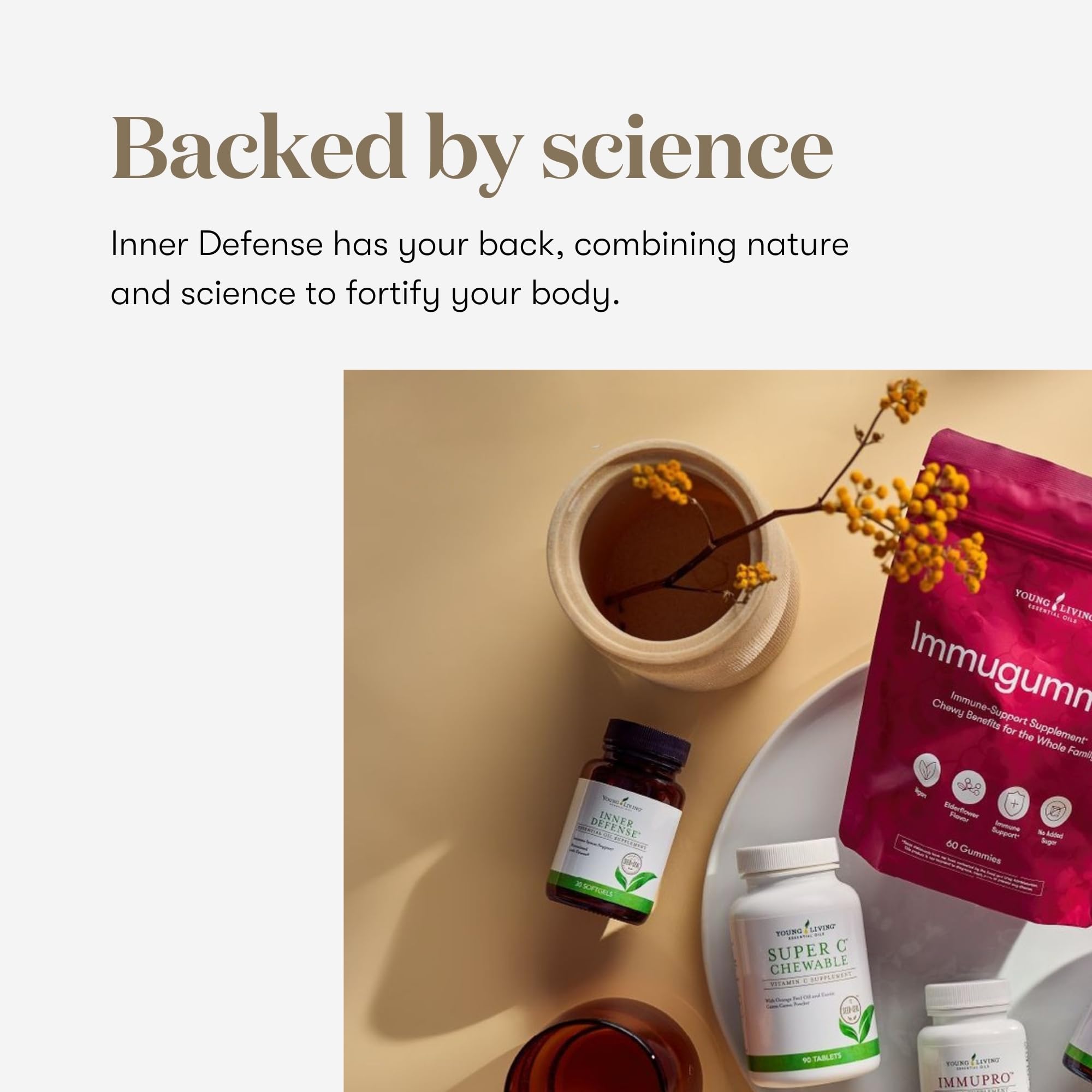 Lifestyle scene with Young Living Oregano Essential Oil Softgels