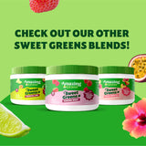 Lifestyle shot of Amazing Grass Sweet Greens Blend Powder Peach Hibiscus