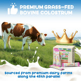 Lifestyle shot of EYHBQIA Freeze Dried Colostrum Powder in a smoothie