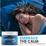 Lifestyle shot of FOXLEAF Magnesium Cream on bedside table
