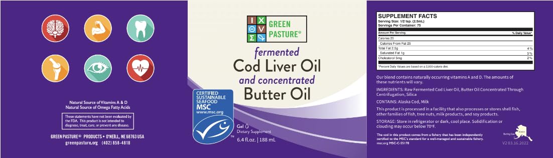 Lifestyle shot of Green Pasture Cod Liver Oil Butter Blend in use