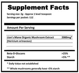 Lifestyle shot of Jetsu Lion's Mane Mushroom Extract Powder 227g in a smoothie