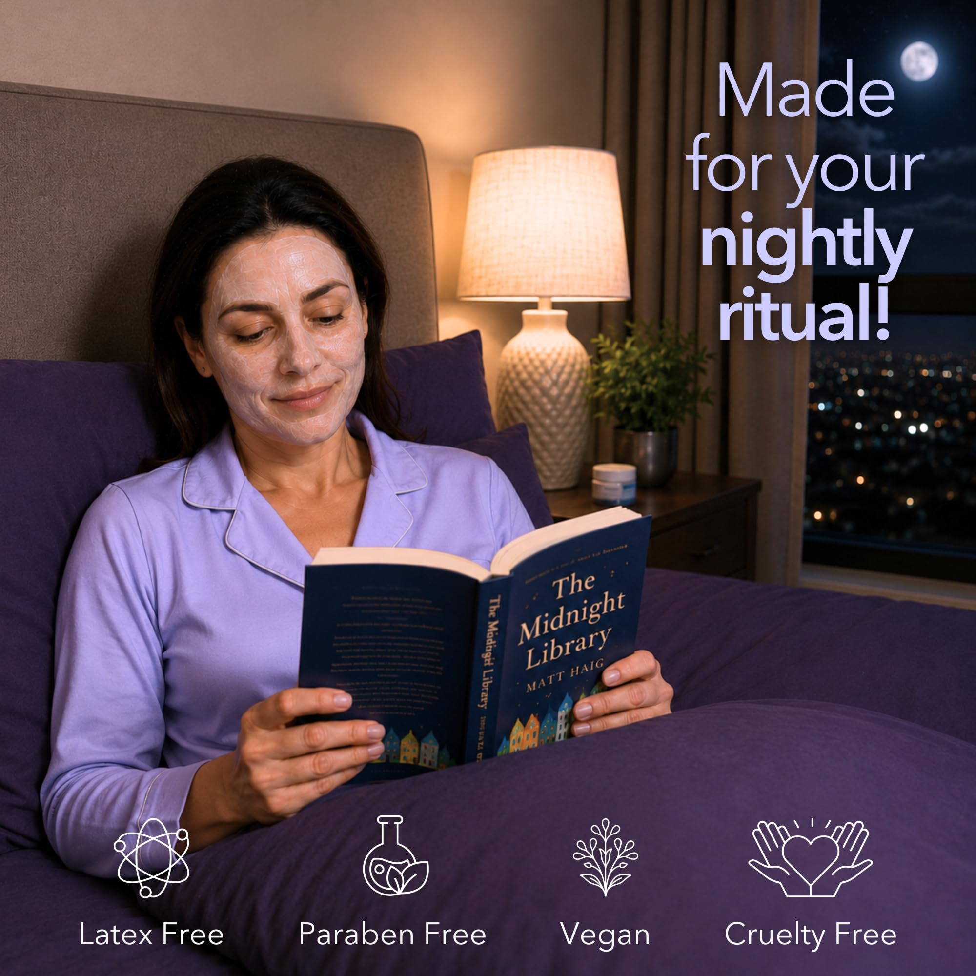 Lifestyle shot of Laki Naturals Sleep Dreams Patch on bedside table