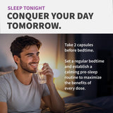 Lifestyle shot of MEDCHOICE sleep capsules with herbal elements