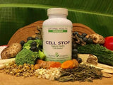 Lifestyle shot of Optimal Health Knowledge Cell Stop on a kitchen counter