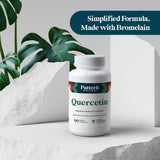Lifestyle shot of Pattern Wellness Quercetin with Bromelain capsules
