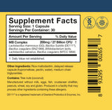 Lifestyle shot of Researched Nutritionals Multi-Biome supplement on a kitchen counter