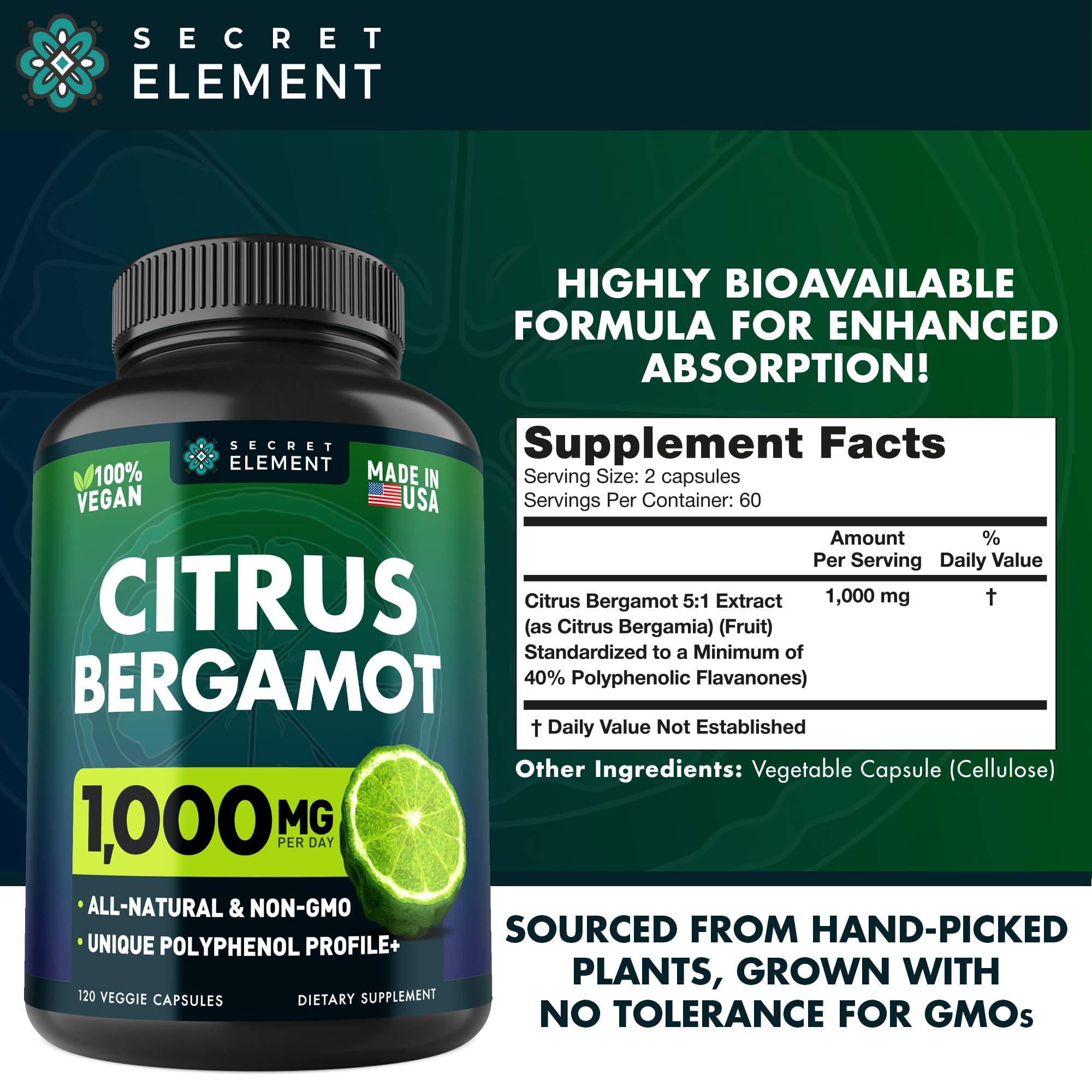 Lifestyle shot of Secret Element Citrus Bergamot Supplement