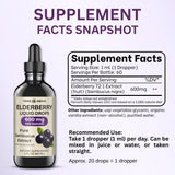 Lifestyle shot of Think Above Elderberry Liquid Drops on kitchen counter