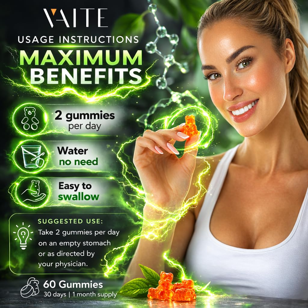 Lifestyle shot of VAITE MSM Gummies on a kitchen counter