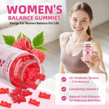 Lifestyle shot of YUULAI Feminine Balance Gummies on a table
