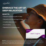 LifeWave Silent Nights Patches displayed on a bedside table